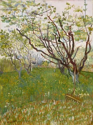 De bloeiende boomgaard
